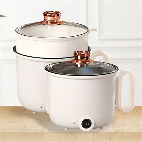 Electric Hot Pot Non Stick Coating Steamer Steamboat L Multifunctional Mini Rice Multi Cooker