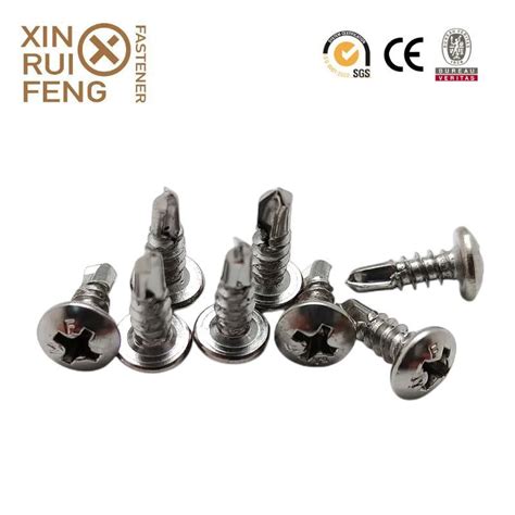 China 410 Stainless Steel Pan Head Phillip Drive Self Drilling Screw