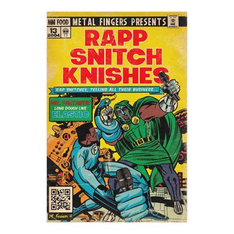 Rapp Snitch Knishes MF Doom Comic Poster – Aesthetic Wall Decor