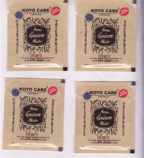 Koyo Cabe Chilli Brand Porous Capsicum Plaster Packs Buy Online At