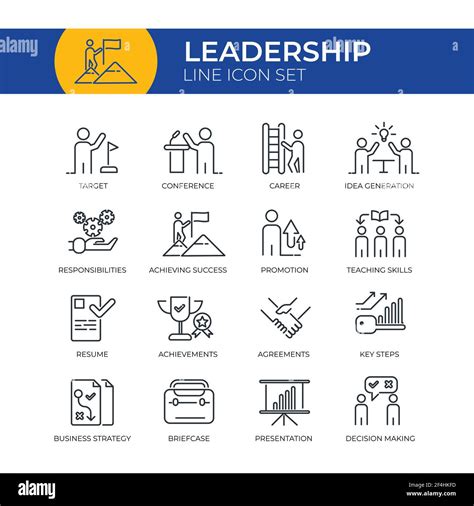 Leadership Icon Set Stock Vector Image And Art Alamy