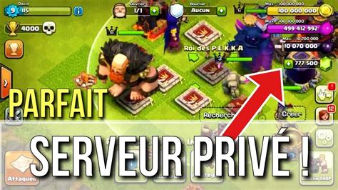 serveur privé clash of clan YouTube