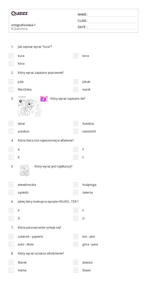 Ponad Pisanie Na Klawiaturze Arkuszy Roboczych Dla Klasa W Quizizz