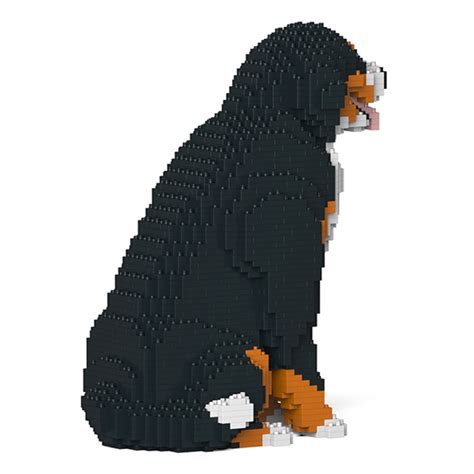 Jekca - Bernese Mountain Dog 04S - Lego - Sculpture - Construction - 4D - Brick Animals - Toys ...