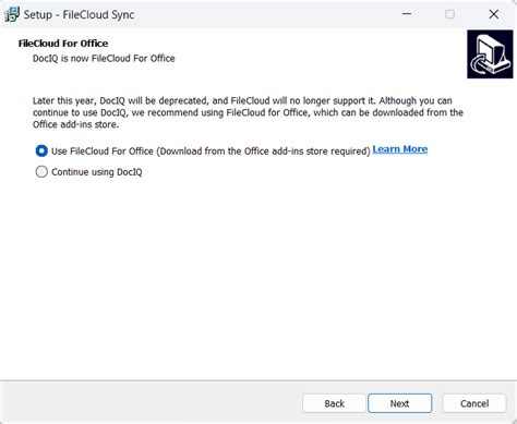 Install Sync On Windows Filecloud Docs Online