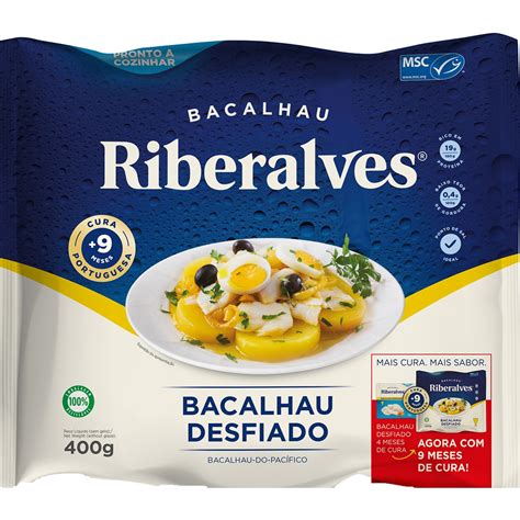 Bacalhau Desfiado Demolhado Embalagem G Riberalves Supermercado