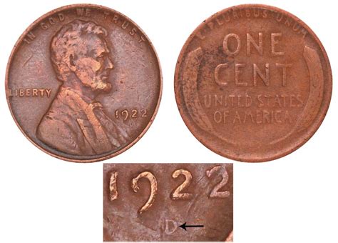 D Lincoln Wheat Cent Small Cents Weak D Bronze Composite Penny