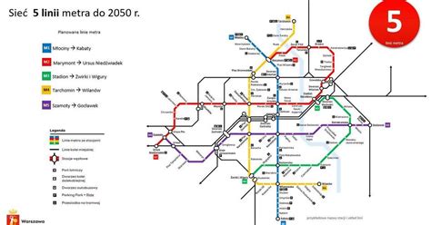 Warszawa Chce Mie Linii Metra Opublikowano Plany Mapa Wykop Pl