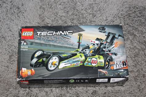 LEGO TECHNIC 42103 DRAGSTER 2w1 Pull Back 12255257339 Oficjalne