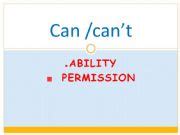 Esl English Powerpoints Can Ability And Permission