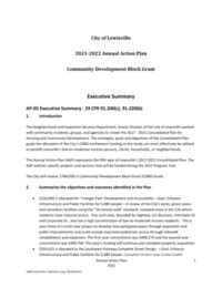 City Of Lewisville 2021 2022 Annual Action Plan Community Development