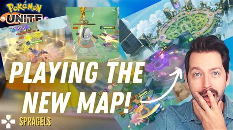 Playing The New Map Theia Sky Ruins Pokemon Unite Youtube