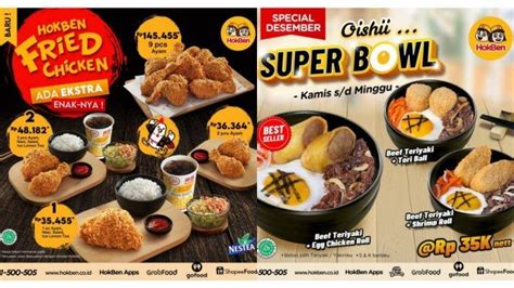 PROMO HokBen Hari Ini 9 Desember 2021 HokBen Fried Chicken 2 Rp 48 182