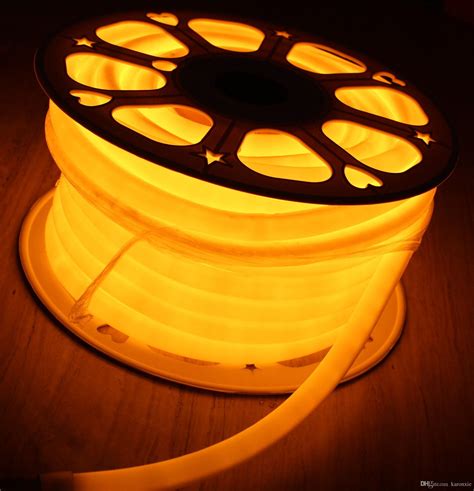 Mangueira Neon De Led Flex Vel Rolo Metros Laranja Benluz