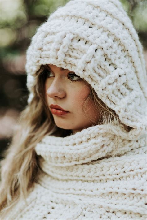 Hooded Katniss Inspired Cowl Huntress Cowl Vest Scarf Hood Etsy