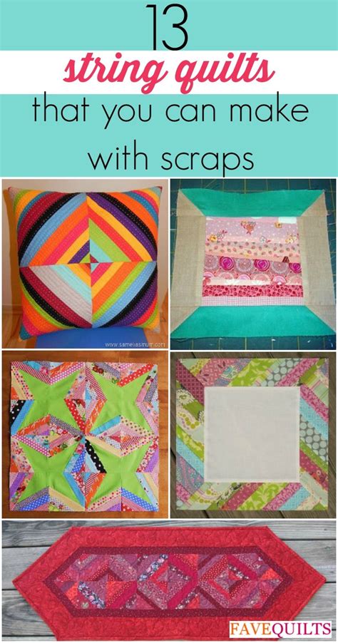 Super String Quilts 13 Paper Piecing And Scrap Quilt Patterns