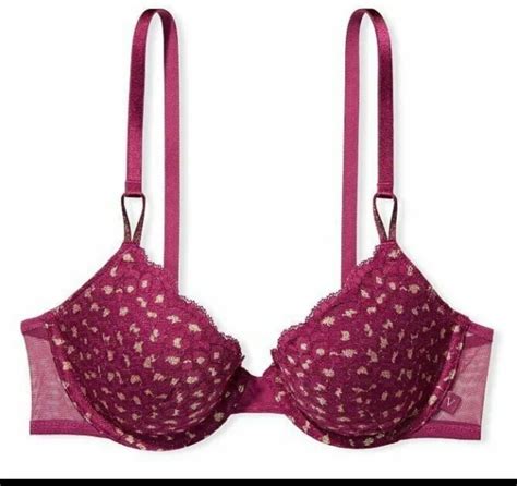 Nwt ~ Victoria’s Secret Bra 40dd Push Up Berry Gold ~ Lace ~ Metallic ~ Shimmer Ebay