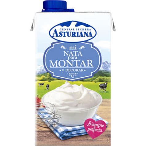 Tienda online venta de Nata líquida para montar y decorar Asturiana