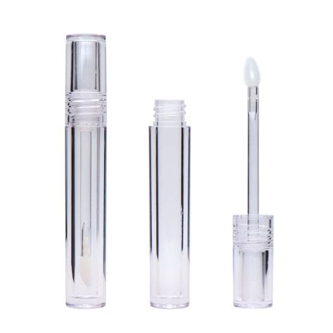 Wholesale Mini Transparent Lip Gloss Tubes Crystal Cylinder Pretty