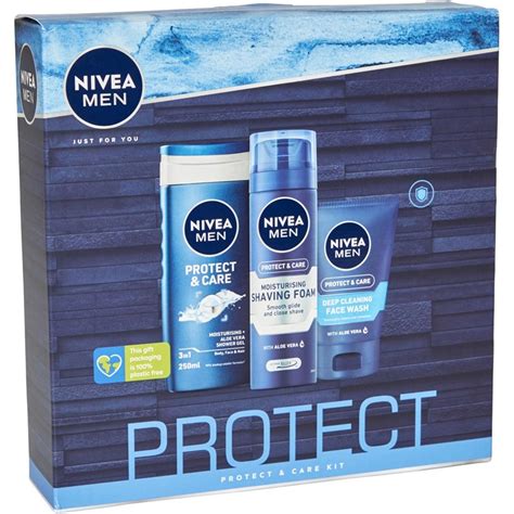 Buy Nivea Mens Protect And Care Kit Set Three Piece Ml Shower Gel