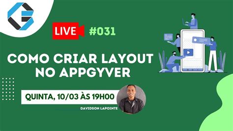 Live Como Criar Layout No Appgyver Youtube