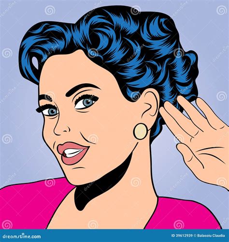 Pop Art Retro Woman In Comics Style Stock Vector Image 39612939