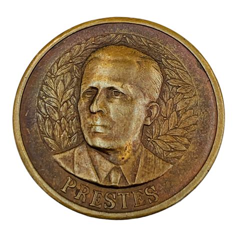 MEDALHA LUIZ CARLOS PRESTES IV CONGRESSO DO PCB 1954