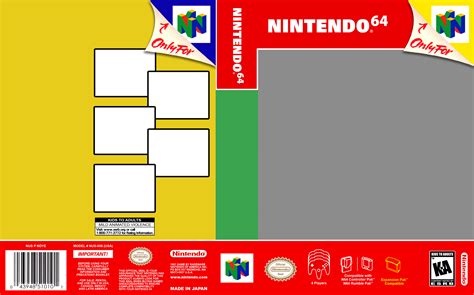 N64 Box Art Template