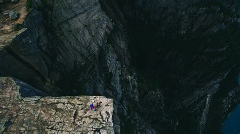 Premium Photo Preikestolen Massive Cliff Norway Lysefjorden Summer