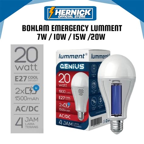 Jual Lampu Led Emergency W W W W Ajaib Lumment Genius Magic Lamp