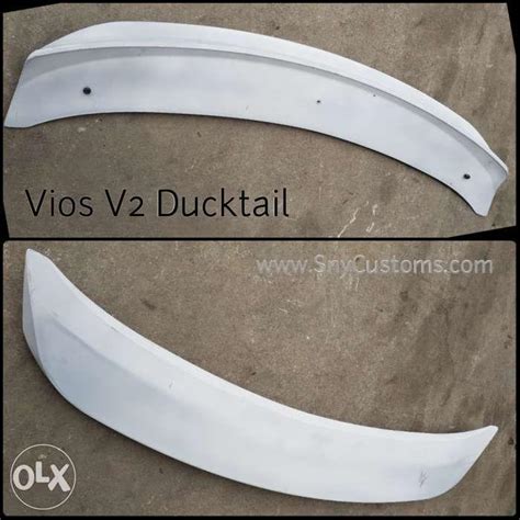 Vios Ducktail Spoiler V And V Series No Drill Plastic Oem Car Parts