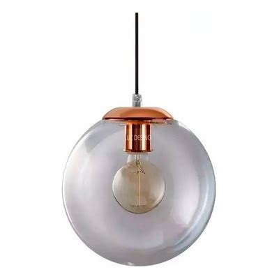 Luz Desing Colgante Globo Cm Opal Vintage Cromo Deco Apto Led E