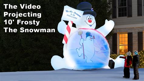 Video Projecting Frosty the Snowman - Watch Frosty ON Frosty! - Yinz Buy