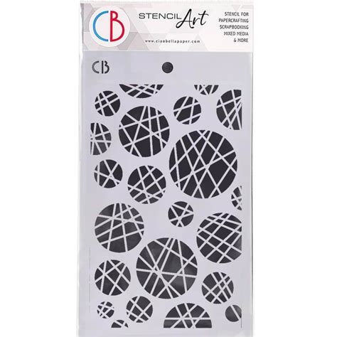 Texture Stencil Ciao Bella Dots And Stripes