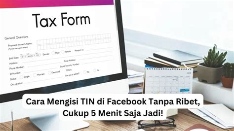 Cara Mengisi Tin Di Facebook Tanpa Ribet Cukup Menit Saja Jadi