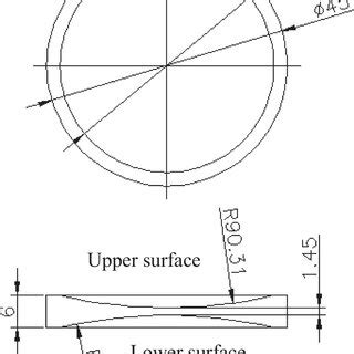 Design of the optical double-concave lens | Download Scientific Diagram