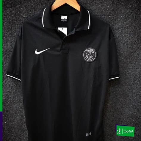 Camisa Polo Paris Saint Germain Psg Preta Primeira Linha Nacional