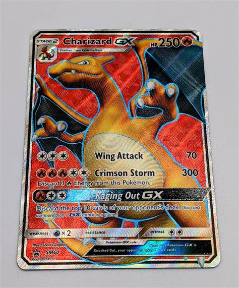 Mavin Charizard Gx Sm60 Full Art Holo Promo Regular Size Pokemon Card Lp