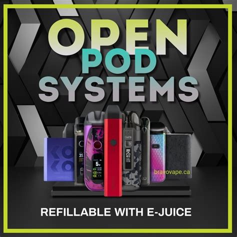 Open Pod Systems Smok Uwell Vaporesso Voopoo