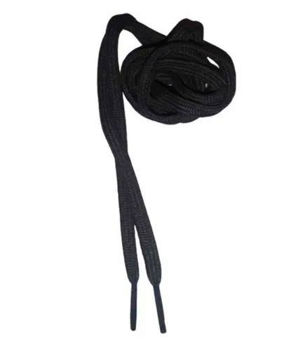 Casual Black Plain Polyester Shoe Laces For Shoes At Best Price In New