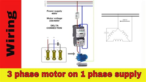 How To Run Phase Motor On Single Phase Diagram Phase Motor