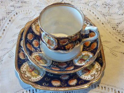 Royal Albert Crown China Cup Saucer Plate Trio Imari Colours