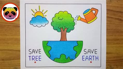 Earth Day Drawing Earth Day Poster Drawing World Earth Day Drawing