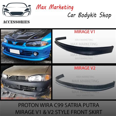 Proton Wira C Satria Putra Mirage V Mirage V Style Front Skirt