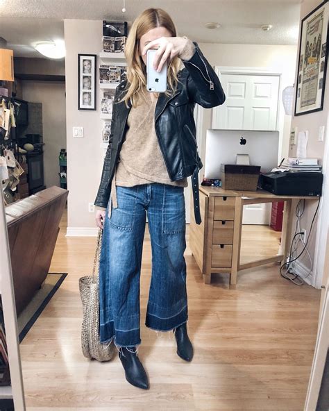 What I Wore This Week Livelovesara Cropped Jeans Outfit Wide Leg