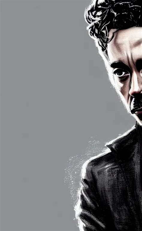 Portrait Of Robert Sheehan As Tony Stark From The Stable Diffusion