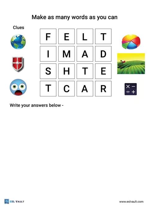 13 Free Printable Boggle Word Puzzles ESL Vault Word Puzzles Rebus