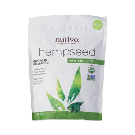 Organic Shelled Hemp Seeds By Nutiva Thrive Market