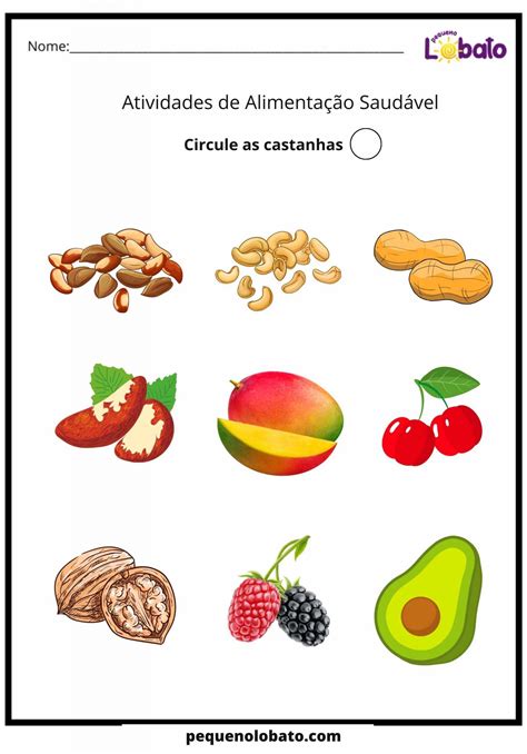 25 Atividades de Alimentação Saudável para Imprimir