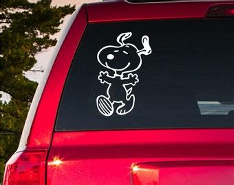 BUY2GET1FREE Waving Snoopy Vinyl Decal Car Truck Sticker Gift FREE